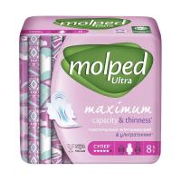 MOLPED ЖЕНСКИЕ ГИГИЕНИЧЕСКИЕ ПРОКЛАДКИ UKU 8X24 NEW , шт.