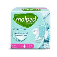 MOLPED ЖЕНСКИЕ ГИГИЕНИЧЕСКИЕ ПРОКЛАДКИ ANTIBAC LONG 7X24 TR-EXP, шт.