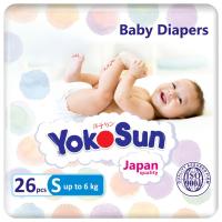 YokoSun Comfort Подгузники на липучках S (до 6  кг) 26 шт