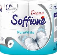 Soffione Туалетная бумага Pure White (Белая) 2 слоя 4 рулона (0059)