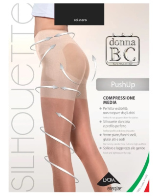 Push Up 20 Donna BC, колготки (nero, 4 XL)