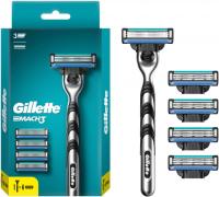 GILLETTE MACH3 Бритва с 1 сменной кассетой  + GIL  MACH3 Cменные кассеты для бритья 4шт
