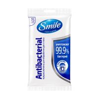 Салф.Влаж.Смайл Antibacterial с Д-пантенолом в ассортименте 15шт