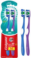 Colgate Зубная щетка 360 Суперчистота всей полости рта средняя 1+1