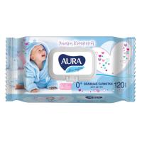 AURA Вл/салф Ultra comf дет 120шт АЛОЭ+ВитЕ с крыш