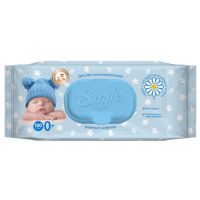 Smile Baby Влажные салфетки Алоэ и ромашка Фито линия с клапаном 100 шт