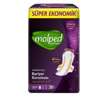 MOLPED ЖЕНСКИЕ ГИГИЕНИЧЕСКИЕ ПРОКЛАДКИ SUPERNIGHT SUPERNIGHT 14X16 S.EKO, шт.