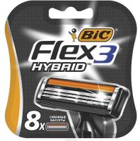 Bic Сменные кассеты для бритья Флекс 3 Гибрид 8 шт