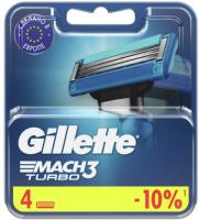 Gillette Кассеты   Mach3 Turbo 4шт