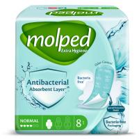 ЖЕНСКИЕ ГИГИЕНИЧЕСКИЕ ПРОКЛАДКИ MOLPED ANTIBAC NORMAL 8X24, шт.