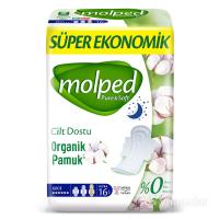 MOLPED ЖЕНСКИЕ ГИГИЕНИЧЕСКИЕ ПРОКЛАДКИ PURE&SOFT E.LONG 16X16 S.ECO, шт.