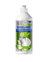 Wash & Free Средство для мытья посуды зеленое яблоко и экстракт эдельвейса 500 г
