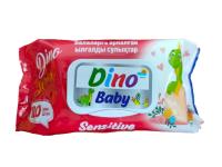Влажные салфетки Dino Baby 120шт*20