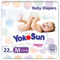 YokoSun Comfort Подгузники на липучках M (5-10 кг) 22 шт