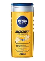 Nivea Гель для душа 3в1 для тела, лица, волос Boost 250 мл