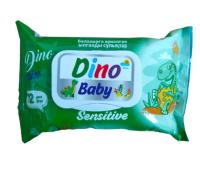 Влажные салфетки Dino Baby 72шт*24