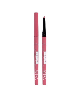 Astra Водостойкий карандаш для губ OUTLINE WATERPROOF LIP PENCIL  (02 Розовый)