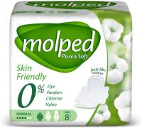 MOLPED Прокладки женские гигиенические  PURE&SOFT NORMAL 8X24, шт.