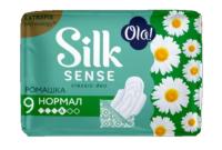Ola! Silk Sense CLASSIC WINGS SINGLES NORMAL прокладки толстые Ромашка в инд. уп.9