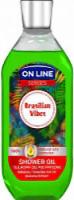 ON LINE SENSES Гель для душа с маслом Brasilian Vibes  500мл,