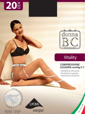 Vitality 20 Donna BC, колготки (nero, 1/2- S/M)